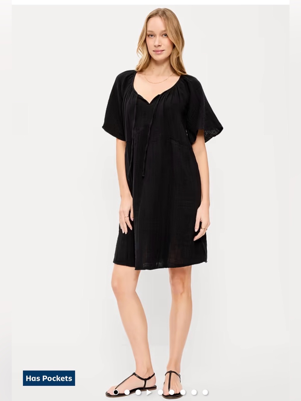 Crinkle Gauze Dress